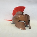 300 Movie Armor Spartan Helmet Film Kreeka r&uuml;&uuml;tel punase ploomiga