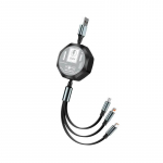 3-&uuml;hes sisset&otilde;mmatav USB 100 W kaabel Kiirlaadimine ja andmeside Micro USB Type C iPhone Android-telefonile Xiaomi Huawei OPPO 1.2M