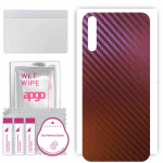 apgo skin sticker film foil vinyl for the BACK compatible with Huawei Y8p, scratch-resistant, easy to install - Carbon Chameleon CAKA5