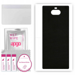 apgo Protective Skin Sticker for the back compatible with Sony Xperia 10 Plus, Wrap Film, Foil, Vinyl - Pattern Matrix
