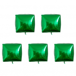 5 tk 24-tolline peo&otilde;hupall t&auml;ispuhutav erksav&auml;rviline 4D kuubik ruudukujuline alumiiniumkilest &otilde;hupalli kaunistus Kodukaunistus roheline