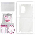 apgo Protective Skin Sticker for the back+sides compatible with Oppo A96 4G, Full Wrap Film, Foil, Vinyl - Pattern Matte Transparent