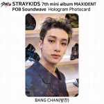 Stray Kidsi 7. minialbum Maxident POB Photocard Aladin JYP Soundwave MK ifive Bangchan - Soundwave