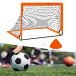 Laste jalgpalliv&auml;ravate jalgpalliv&auml;rav kandekotiga Klaaskiust varraste v&auml;rav pargi jaoks oranž