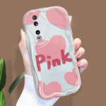 Armas koomiksimustriga kreemjas tekstuuriga korpus Lainelise servaga pehme silikoonkaanega telefoni&uuml;mbris Huawei Honor Infinix Tecno iPhone'i jaoks Honor 20 valge