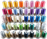 40 Brother Colors tikkimismasina niidikomplekt 500M pool Brother Babylock Janome Singer Pfaff Husqvarna Bernina tikkimismasinatele