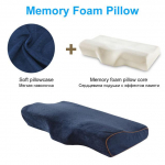 Geel-m&auml;luvahupadi Aeglase tagasil&ouml;&ouml;giga liblikakujuline magamisvoodi Mugav kaelakaitsepadjad Suvine j&auml;&auml;k&uuml;lma padi 50x30cm