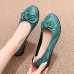 Ehtsast nahast naistekangas, naiste jalatsid Pehmed madalad jalavarjud S&uuml;gisene naiste libisemiskingad 37