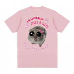 Naljakas, ma olen s&otilde;na otseses m&otilde;ttes lihtsalt t&uuml;druk, kurb hamster, meem, T-s&auml;rgid meestele ja naistele, vabaaja puuvillane &uuml;lisuur T-s&auml;rk, armas moer&otilde;ivaste T-s&auml;rk S must