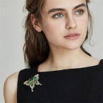 Klassikalised peened liblikprossid, n&ouml;&ouml;pn&otilde;elad Naiste l&auml;ikivast kivist putuka rev&auml;&auml;ri n&ouml;&ouml;pn&otilde;elad rinnam&auml;rgid peo&otilde;htu ehted, aksessuaar, kingitus onesize