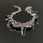 Naiste GemChic magus ja lahe lilla Dragonfly helmestega ripatsiga kaelakee naistele isikup&auml;rastatud rangluukett s&uuml;nnip&auml;evaks j&otilde;uluehteid