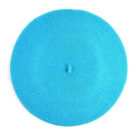 Vintage villane barett m&uuml;tsid mood Lihtne massiivne prantsuse villane kaheksanurkne barett s&uuml;gistalv klassikaline stiilne vabaaja barett one size taevasinine v&auml;rv