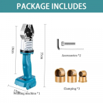 340&deg; juhtmeta kuumsulatusmasin 20/25/32 mm t&otilde;hus laetav PPR/PB/PE torukeevitusmasin Makita aku jaoks