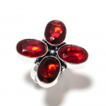 Natural Mozambique Garnet Gemstone 925 Sterling Silver Gift Ring Size 7 p9s08