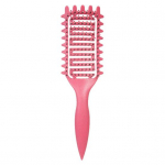Curl Defining Hair Hari Ventilatsiooniga peanaha massaaž &Otilde;hkpadi kamm lokkis juuste kujundamine Stiilide Lahutav hari Naiste Juuksuri T&ouml;&ouml;riist roosa