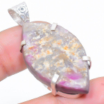Ruby Fuchsite Lab-Created Handmade 925 Sterling Silver Pendant 1.77 r2b15
