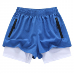 2 in 1 Mehed jooksvad t&otilde;mblukuga taskutega dressip&uuml;ksid Jooksmine Kergej&otilde;ustik Spordip&uuml;ksid Fitness Topeltp&uuml;ksid l&uuml;hikesed p&uuml;ksid M must