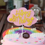 DIY magustoidud lastele koogi katted Palju &otilde;nne s&uuml;nnip&auml;evaks Gillter Baby Shower Lasertort Lipud Peokaunistus Paber Pilv Koogikaunistus Uudsus &Scaron;ikk roosa