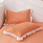 Printsessi volangidega padjap&uuml;&uuml;rid mitmes suuruses padjakate Mugav padjap&uuml;&uuml;r t&auml;iskasvanutele lastele 1Pcs 48x74cm oranž