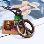 Retro k&auml;sit&ouml;&ouml;na valmistatud rahus&uuml;mboliga ripats kaelakee pikk k&ouml;iskett etnilised ehted 1pc