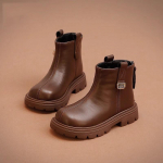 T&uuml;drukute S&uuml;gis ja Talv Uued T&uuml;drukute Laste Saapad V&auml;lismaine Stiil Mustad Laste L&uuml;hikesed Saapad &Otilde;pilased V&auml;ikesed Nahkkingad 36 must