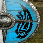 Keskaegne R&auml;hn Valhalla Viikingikilp, RAGNAR, Viikingikingitus, Lahinguks Valmis viikingikilp, P&otilde;hjamaade Viikingi &Uuml;mar Kilp, Viikingikingitus meestele ja naistele