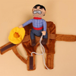 Lemmiklooma kauboikost&uuml;&uuml;m Halloweeni naljakad cosplay kutsikate riided v&auml;ikestele keskmistele koertele kassidele taks Yorkshire beagle peor&otilde;ivad S pruun