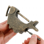 1 tk Antiik pronks Vana Hiina lukk Retro ehted Puidust kasti tabaluku lukk kohvrisahtli kapi riistvara tarvikud