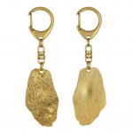 Briard, Berger de Brie I - Gilded key ring with dog, handbag decoration, luxury accessory by Art-Dog brand
