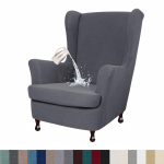 Veekindel tiibtooli kate 2-osaline veniv spandex kangast tiibtooli kate Elastse p&otilde;hjaga tugitooli kate elutoa magamistuppa W33xD36xH45inch