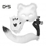 Fox Face Cushion Faux Fox pooln&auml;opadi sabakinnastega Maskeraad Halloweeni Cosplay peokost&uuml;&uuml;mi aksessuaar t&uuml;drukutele valge