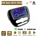 Android Carplay autoraadio KIA Soul 2014-2018 multimeediumipleieri peakomplekti stereo-GPS-i navigatsioonis&uuml;steemile BT WIFI 4+64GB 2+32GB