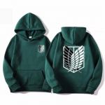 Attack on Titan Meeste kapuuts Anime Hoodies Mehed Naiste T&auml;navar&otilde;ivad Pullover Harajuku Shingeki no Kyojin Hoodies Pusad R&otilde;ivad L