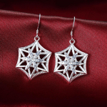 925 h&otilde;bedane t&auml;hekujuline geomeetriline ripats, augustamine k&otilde;rvar&otilde;ngad Moodsad pulmaehted 4.00*1.30cm