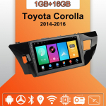 Auto Raadio Android Auto Carplay Toyota Corolla 2014-2016 jaoks Multimeediam&auml;ngija Peaseade Stereo GPS Navigatsioon BT WIFI 1+16GB 1+16GB