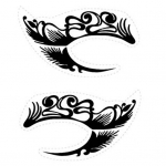 2 tk Eye Tattoo kleebised isetegemise ajutine veekindel l&auml;bipaistev tr&uuml;kis Suurep&auml;rane kleepuvus &uuml;hekordselt kasutatav lauv&auml;rv Silmapliiats N&auml;okleebis Halloweeni meigit&ouml;&ouml;riist G