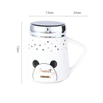 Multikas armas kruus, peegli tassi kate Keraamiline veetass kohvitass piimatass kruus p&auml;rastl&otilde;unatee tass valge