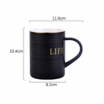 Suure mahutavusega kruus American Simple Water Cup Kohvitass Hommikus&ouml;&ouml;gitass Piimatass P&auml;rastl&otilde;unatee valge