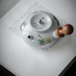 90 ml Antiikne kreeka p&auml;hkli k&auml;epidemega keraamiline k&uuml;lgk&auml;epidemega teekeetja k&auml;eshoitav sketch pott v&auml;ike veekeetja filter Literati toa teekomplekt Moon Butterfly