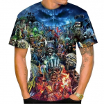 Kuum m&uuml;&uuml;a uus Live Dead 3D printimine T-s&auml;rk Rock Music &Uuml;markaelusega l&uuml;hikeste varrukatega Heavy Metal Fashion vabaaja meeste unisex top L