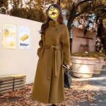 Uus kahepoolne villane mantel, pikk korea stiilis vaba vabaaja villane mantel S