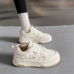 Naiste kevadised vabaaja platvorm Naiste moe vabaaja PU nahast kingad Armas panda spordijalatsid zapatos dise&ntilde;ador lujo mujer 35 must