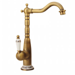 Tuqiu valamusegisti Antiikpronksist vannitoasegisti Tekile paigaldatav must kraanikauss Kuum ja k&uuml;lm Kroomitud kraanikauss Kraan Messing materjal