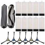 HEPA filter ILIFE T20s robottolmuimeja jaoks, rullhari, k&uuml;lgmine hari, tolmuimeja asendusvaruosad