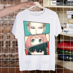 Spy X Family Spy Family Anya Iroonia T-s&auml;rk Meeste S&auml;rk Harajaku Meeste Vabaaja Yor Forger Loid Forger Bond Forger T-s&auml;rk L&uuml;hikeste Varrukatega Topid S