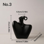 Kunstiline kehavaas Keraamiline h&uuml;dropooniline vaas Lilleseade Kodukaunistused T&ouml;&ouml;laua kaunistused No.1