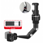 Tahavaatepeegli telefonihoidik autole 360&deg; p&ouml;&ouml;rleva telefonikinnitusega GPS-i hoidik Universaalne autotelefoni hoidik k&otilde;igile nutitelefonidele hall v&auml;rv