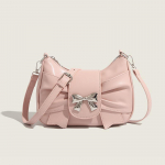 Mood v&auml;ikesed kandilised kotid Uus roosa t&otilde;mblukk Sweet Cute Bow kaenlaalused kotid Korea stiilis daam Crossbody kotid Mitmek&uuml;lgsed &otilde;lakotid