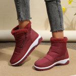 Mood Platvorm Naiste Saapad 2024 Talv Soojad Pl&uuml;&uuml;sist Naiste Kingad Veekindlad Libisemiskindlad Lumesaapad Naissoost Zapatos De Mujer 41 punane