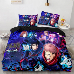 Anime Jujutsu Kaisen Satoru Gojo Tekikottide komplekt King Queen Double Full Twin Single suurus lastele teismelistele voodipesukomplekt 150x200cm 3pcs